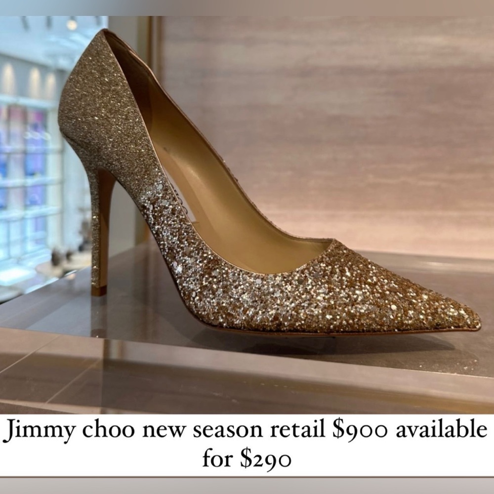 Jimmy choo degraded glitter 100mm